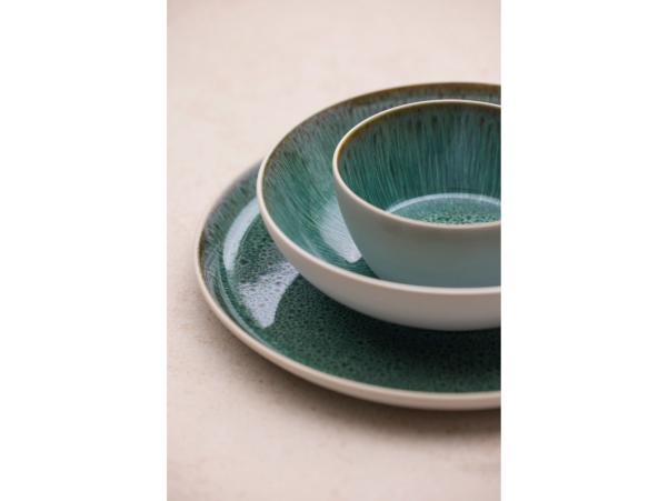 BITZ BITZ Gastro Pasta Bowl Dia 20 X 6 Cm 1000 Ml White/Green