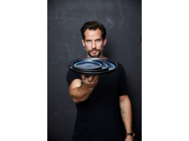 BITZ BITZ Gastro Plate Dia. 17 X 2.0 Cm Black/Dark Blue