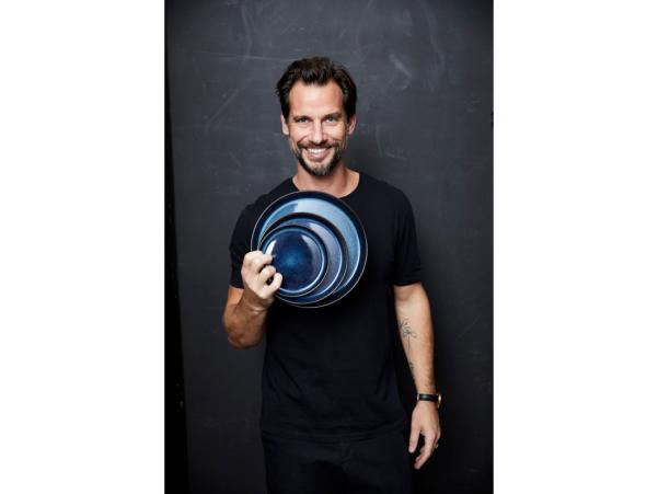 BITZ BITZ Gastro Plate Dia. 21 X 2.0 Cm Black/Dark Blue
