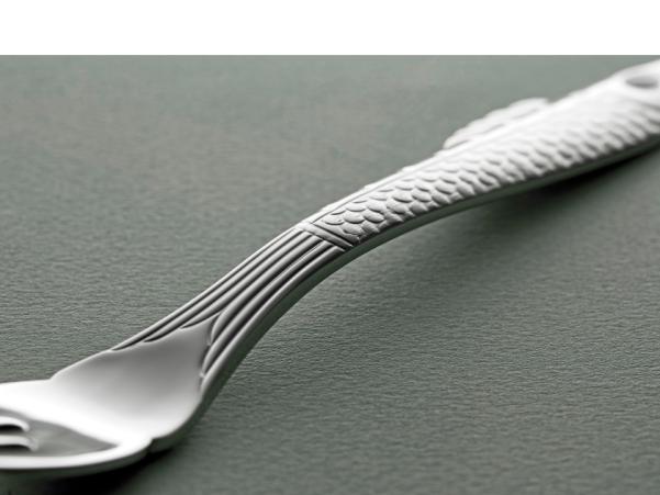 BITZ Gense Nobel Fish Fork 18 8 Cm Polished Steel