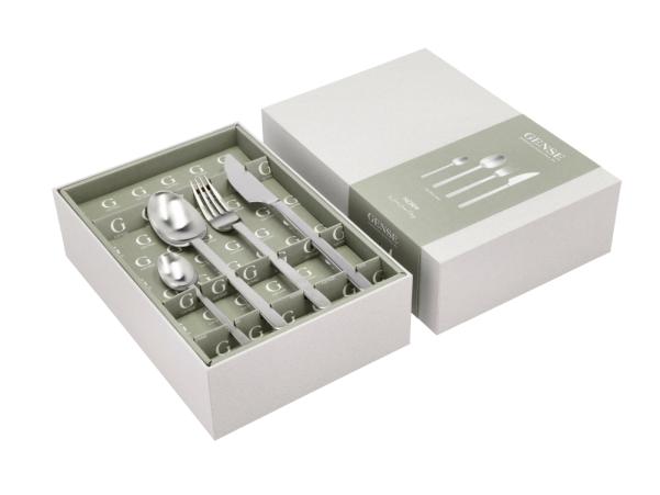 BITZ Gense Norm Cutlery Set 16 Parts Matte Steel