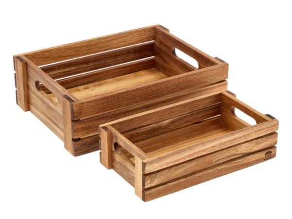 BITZ HOLM Box Set 2 Pcs Acacia Wood