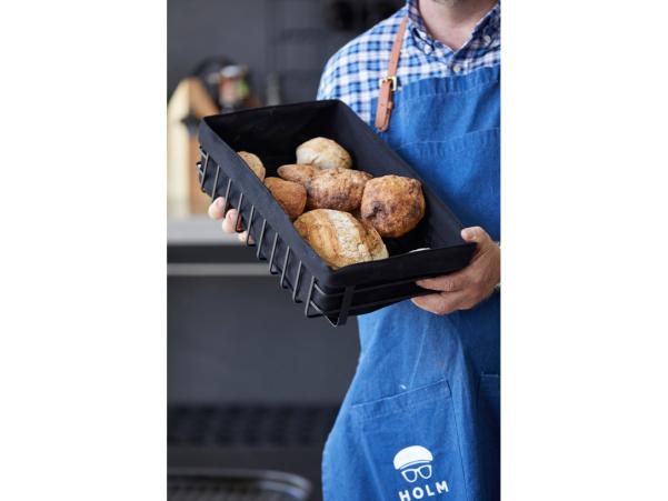 BITZ HOLM Bread Basket 40 X 25 X 10 Cm Black