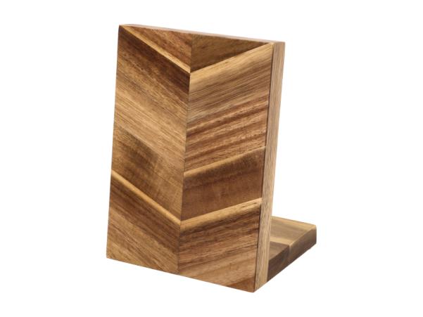 BITZ HOLM Knife Block 16 X 12 2 X 21 6 Cm Acacia