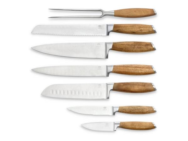 BITZ HOLM Knife set 7 parts Acacia