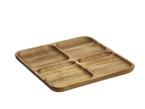 BITZ HOLM Serving dish 30.5 x 30.5 x 2.5 cm Acacia