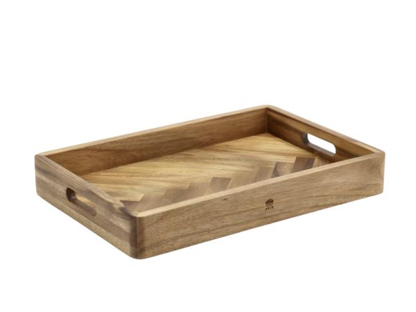 BITZ HOLM Tray 45.7 x 30.5 x 6.3 cm Acacia