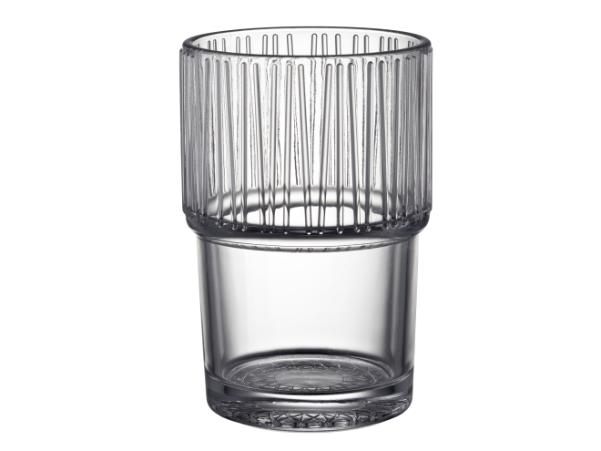 BITZ BITZ Kusintha Café Glass 12 5 Cm 38 Cl 4 Pcs Clear