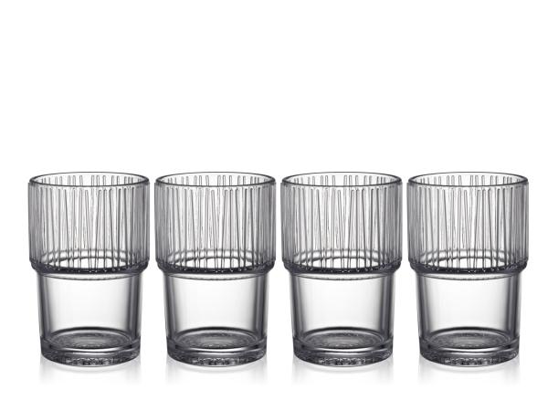 BITZ BITZ Kusintha Café glass 12 5 cm 38 cl 4 pcs Clear