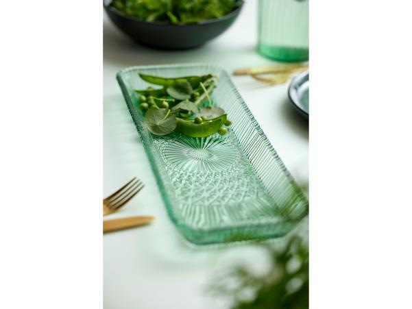 BITZ BITZ Kusintha Serving Dish Rectangular 38 X 14 X 3 Cm Green