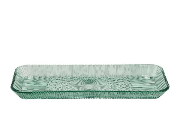 BITZ BITZ Kusintha Serving dish rectangular 38 x 14 x 3 cm Green