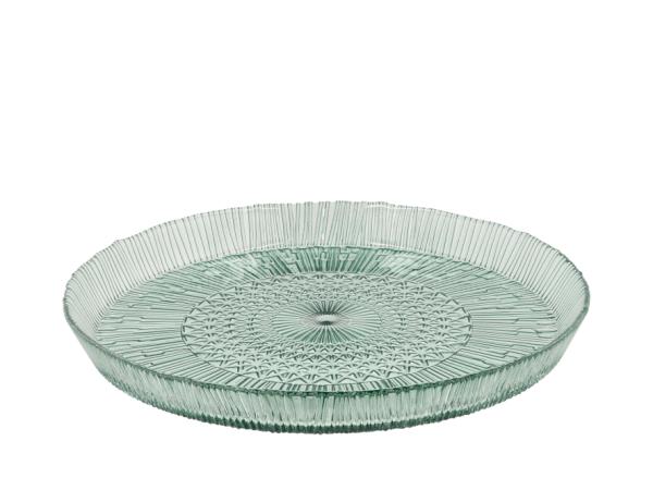 BITZ BITZ Kusintha Serving dish round Dia 30 x 3 cm Green