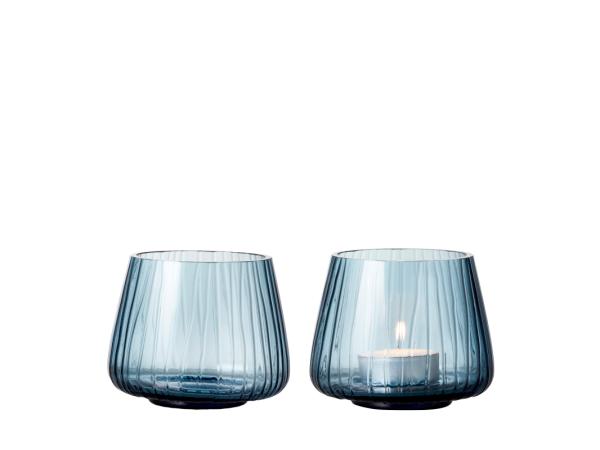 BITZ BITZ Kusintha Tealight holder 7.5 cm 2 pcs Blue