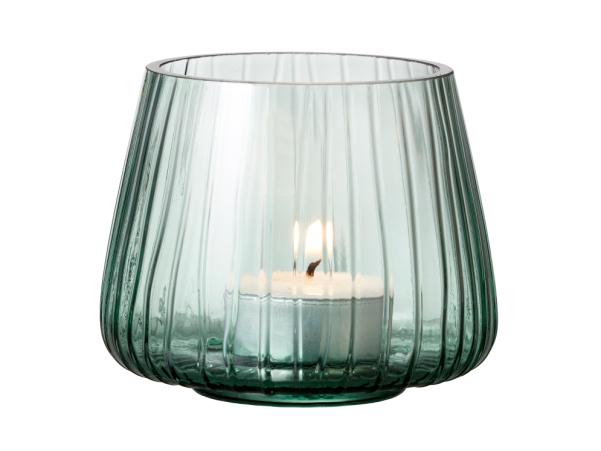 BITZ BITZ Kusintha Tealight Holder 7.5 Cm 2 Pcs Green