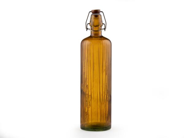 BITZ BITZ Kusintha Water Bottle Dia 8 x 34 cm 1 2 liter Amber