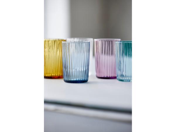 BITZ BITZ Kusintha Water Glass Dia 7 X 10 5 Cm 28 Cl 4 Pcs Green