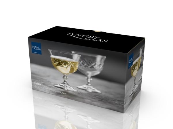 BITZ Lyngby Glas Eaton Champagne Coupe 28 Cl 2 Pcs