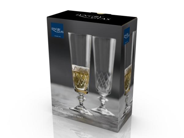 BITZ Lyngby Glas Eaton Champagne Glass 16 Cl 2 Pcs