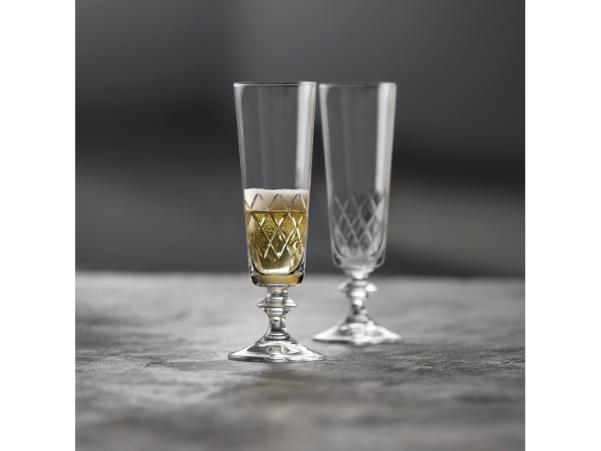 BITZ Lyngby Glas Eaton Champagne Glass 16 Cl 2 Pcs