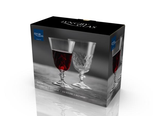 BITZ Lyngby Glas Eaton Red Wine Glass 26 Cl 2 Pcs