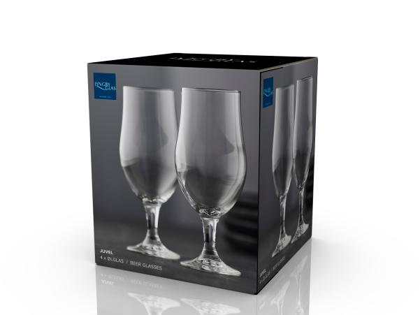 BITZ Lyngby Glas Juvel Beer Glass 49 Cl 4 Pcs