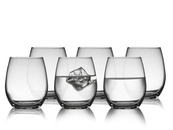 BITZ Lyngby Glas Juvel Water glass 39 cl 6 pcs