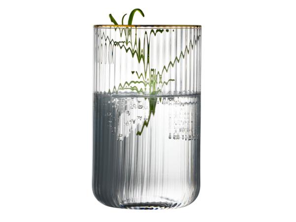 BITZ Lyngby Glas Palermo Gold Highball 50 Cl 4 Pcs