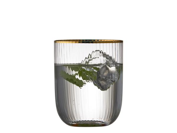BITZ Lyngby Glas Palermo Gold Tumbler 35 Cl 4 Pcs