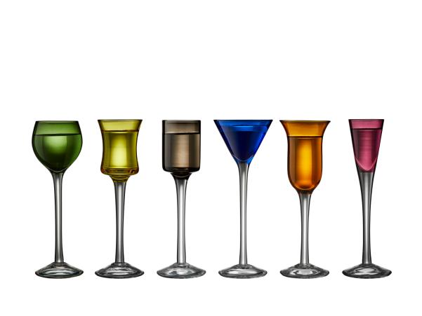 BITZ Lyngby Glas Schnapps Glass 6 Pcs Ass