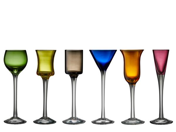 BITZ Lyngby Glas Schnapps glass 6 pcs ass
