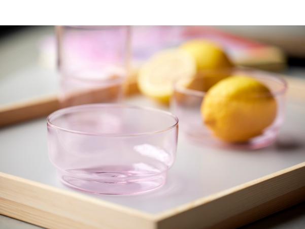 BITZ Lyngby Glas Torino Bowl 12 Cm 2 Pcs Pink