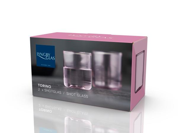 BITZ Lyngby Glas Torino Shot Glass 6 Cl 2 Pcs Pink