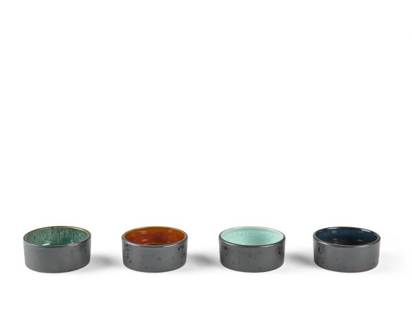 BITZ BITZ Mini bowl set Dia. 7 5 cm 4 pcs ass Black/dark