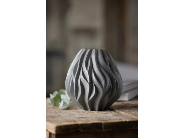 BITZ Morsø Flame Vase 23 Cm Grey