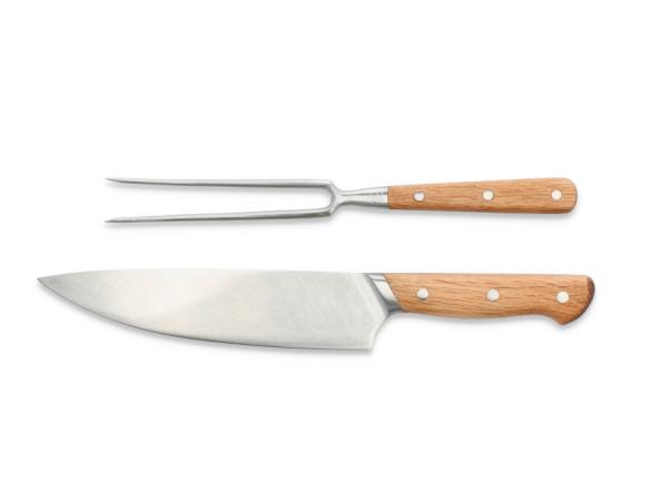 BITZ Morsø Foresta Carving set Oak/Stainless steel
