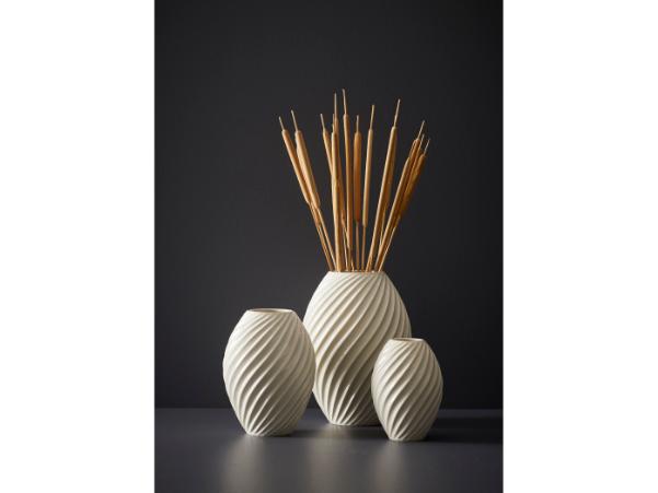 BITZ Morsø River Vase 16 Cm White
