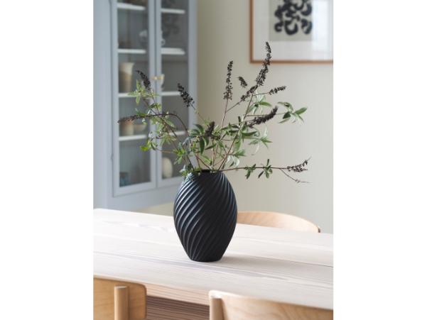 BITZ Morsø River Vase 21 Cm Black