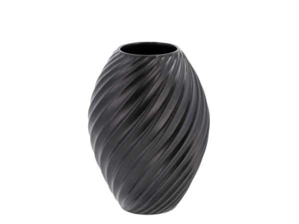 BITZ Morsø River Vase 21 cm Black