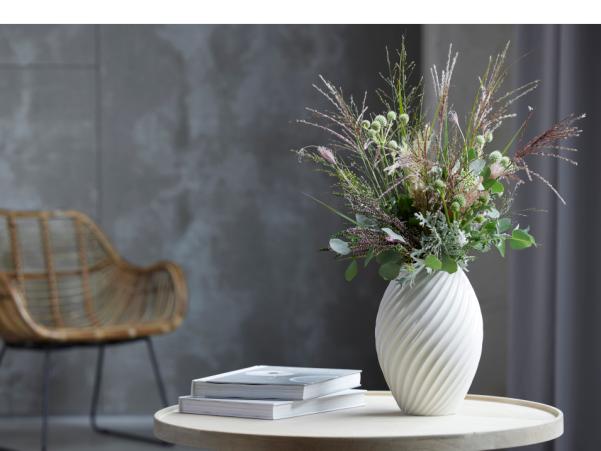 BITZ Morsø River Vase 26 Cm White