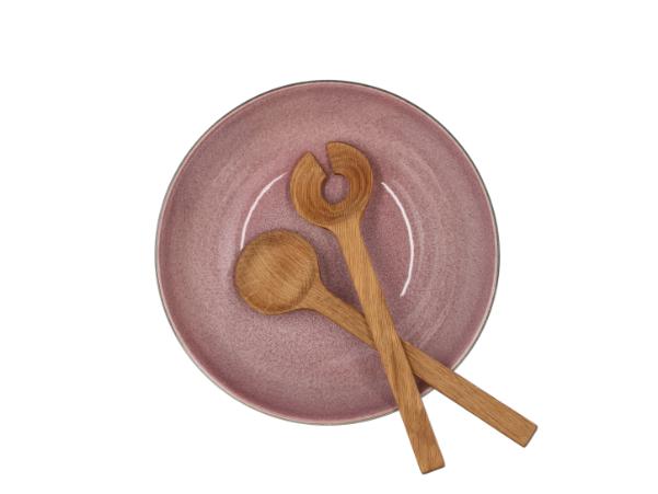 BITZ BITZ Salad Bowl Dia. 30 X 10 Cm Grey/Light Pink