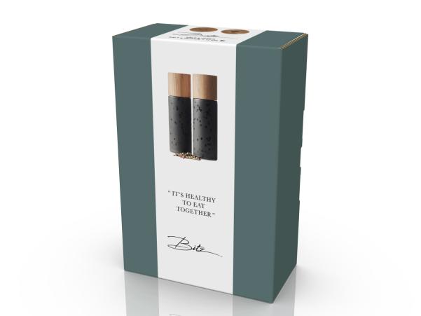 BITZ BITZ Salt & Pepper Dia. 5 0 X 16 7 Cm Matte Black