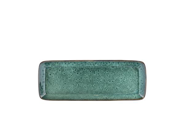 BITZ BITZ Serving Dish Rectangular 38 X 14 X 3 5 Cm Black/Green
