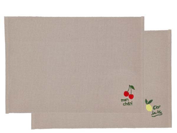 BITZ Södahl Bistro Placemat 33 x 48 cm 2 pcs Green