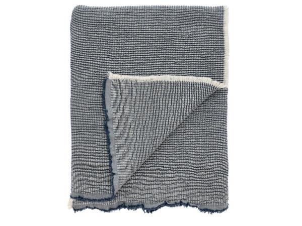 BITZ Södahl Waffle Throw 130 x 170 cm Blue