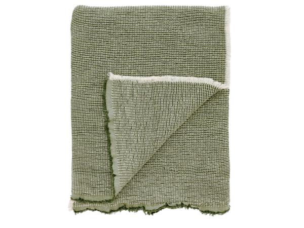 BITZ Södahl Waffle Throw 130 x 170 cm Green