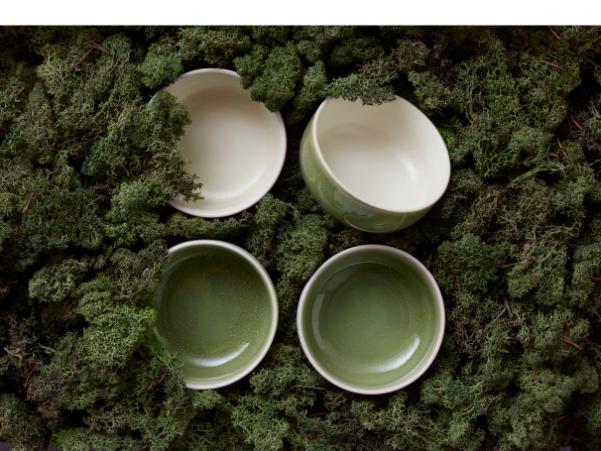 BITZ Studio Round North Bowl 11 Cm 4 Pcs Moss Mix