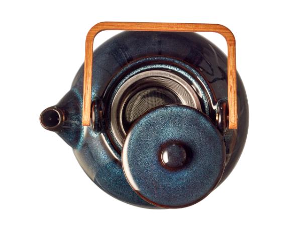 BITZ BITZ Tea Pot W. Tea Strainer 1.2 Litres Dark Blue