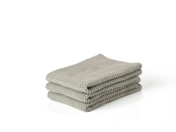 BITZ Zone Denmark Dish cloth 27 x 27 cm 3 pcs Mud