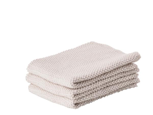 BITZ Zone Dish cloth 27 x 27 cm 3 pcs Warm Grey