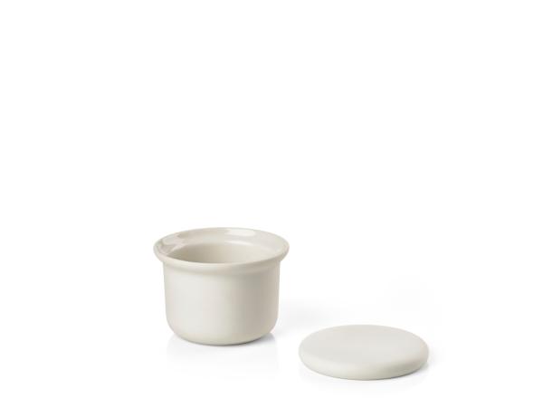 BITZ Zone Inu Jar with lid Dia 9 x 6 5 cm Offwhite